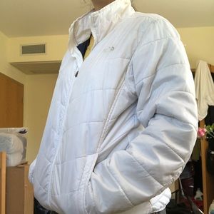 White Northface Windbreaker